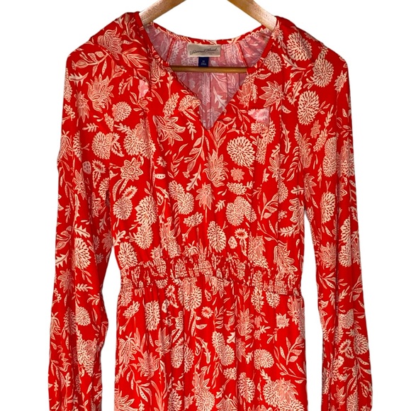 NWOT Universal Thread Floral Long Sleeve Ruffle Maxi Dress Size XS - Picture 7 of 15